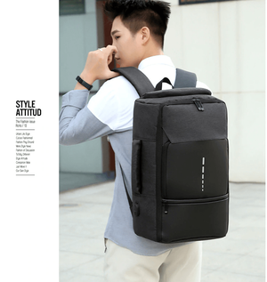 Smart laptop backpack/Suitcase fitzztyl co. Dark Gray 