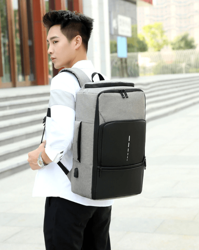 Smart laptop backpack/Suitcase fitzztyl co. Gray 