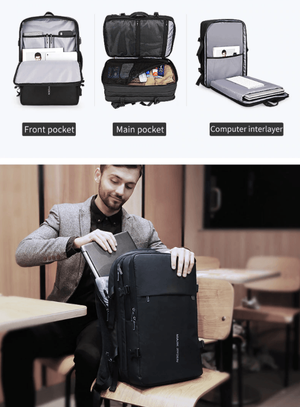 Expandable Business Backpack Bag fitzztyl co. 