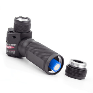 Tactical Grip Vertical Red Laser Sight LED Flashlight Combo fitzztyl co. 