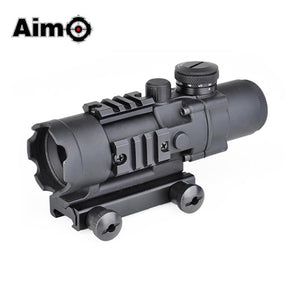 Aim-O 4x32 Illumination Tactical Compact Scope Optical Laser Sight fitzztyl co. Scope only 