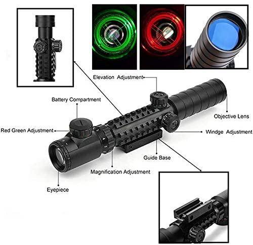 Hunting Scope Red Green Dot Illuminated fitzztyl co. 