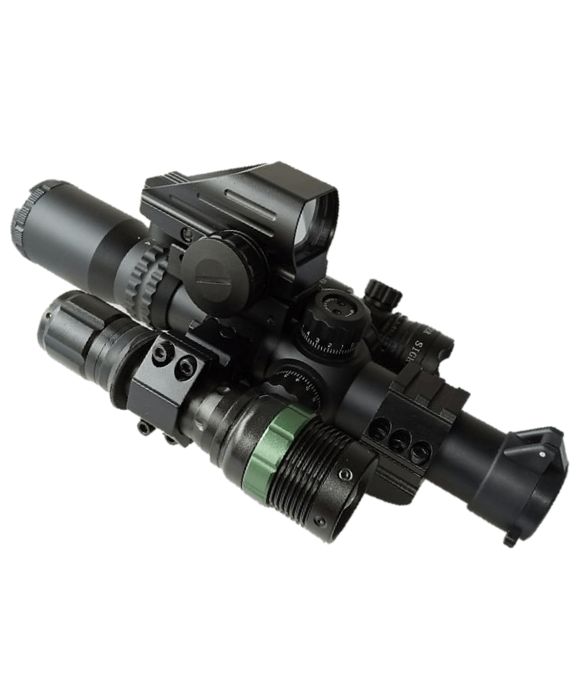 Hardcore Aim-O 1-4x24SE Combo 5 in 1 Rifle scope fitzztyl co. 